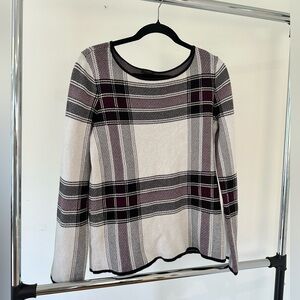 Ann Taylor Factory Plaid Sweater - Size M